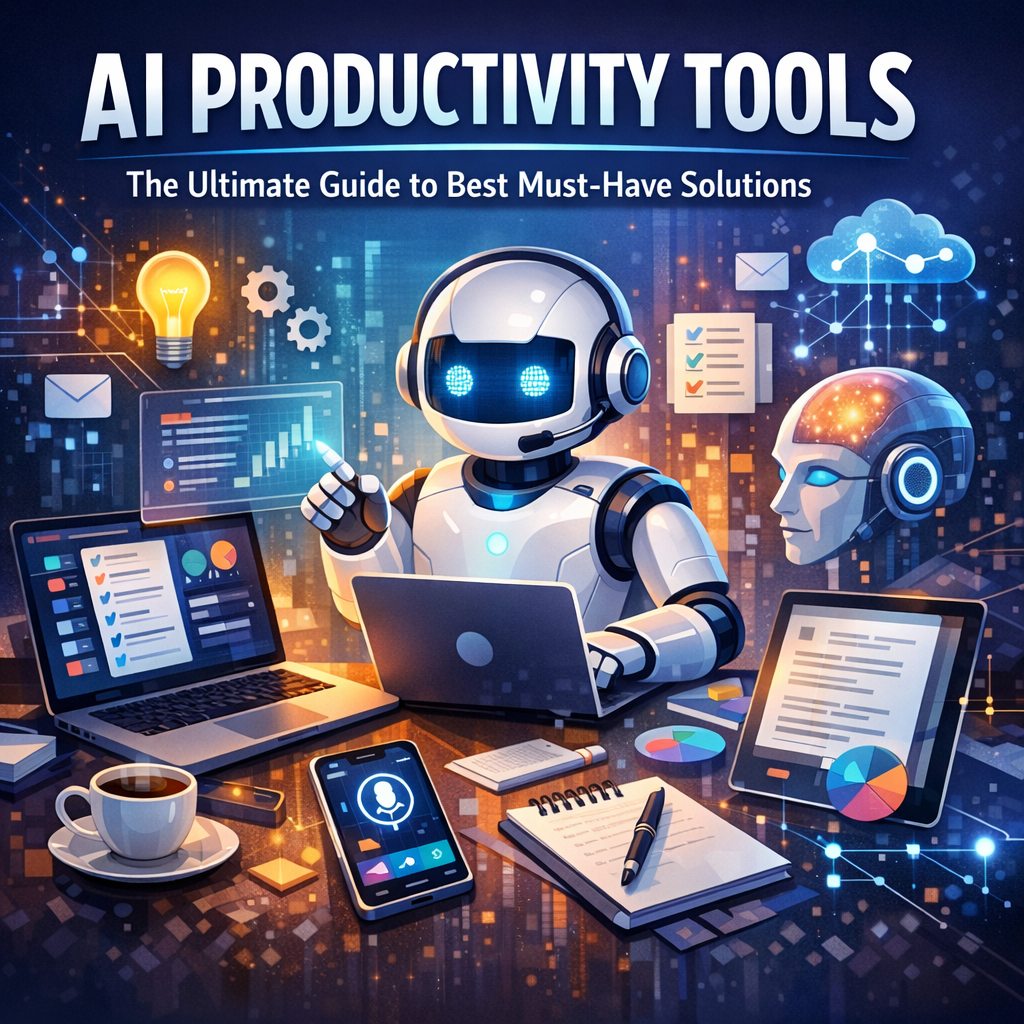 Illustration of Ai Productivity Tools: The Ultimate Guide to Best Must-Have Solutions