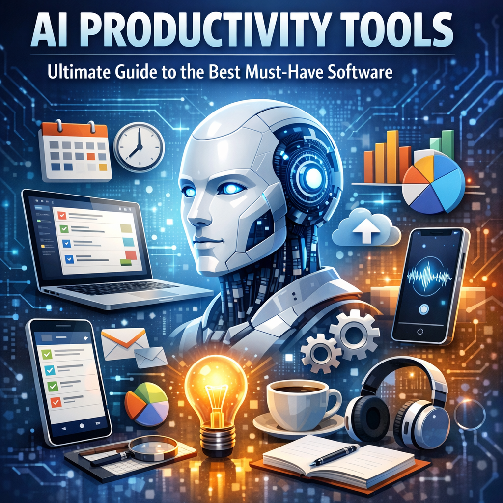 Illustration of AI Productivity Tools: Ultimate Guide to the Best Must-Have Software