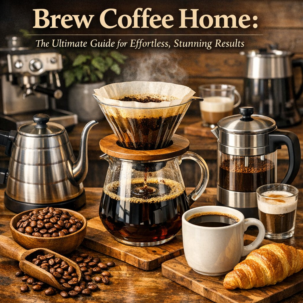 Illustration of Brew Coffee Home: The Ultimate Guide for Effortless, Stunning Results