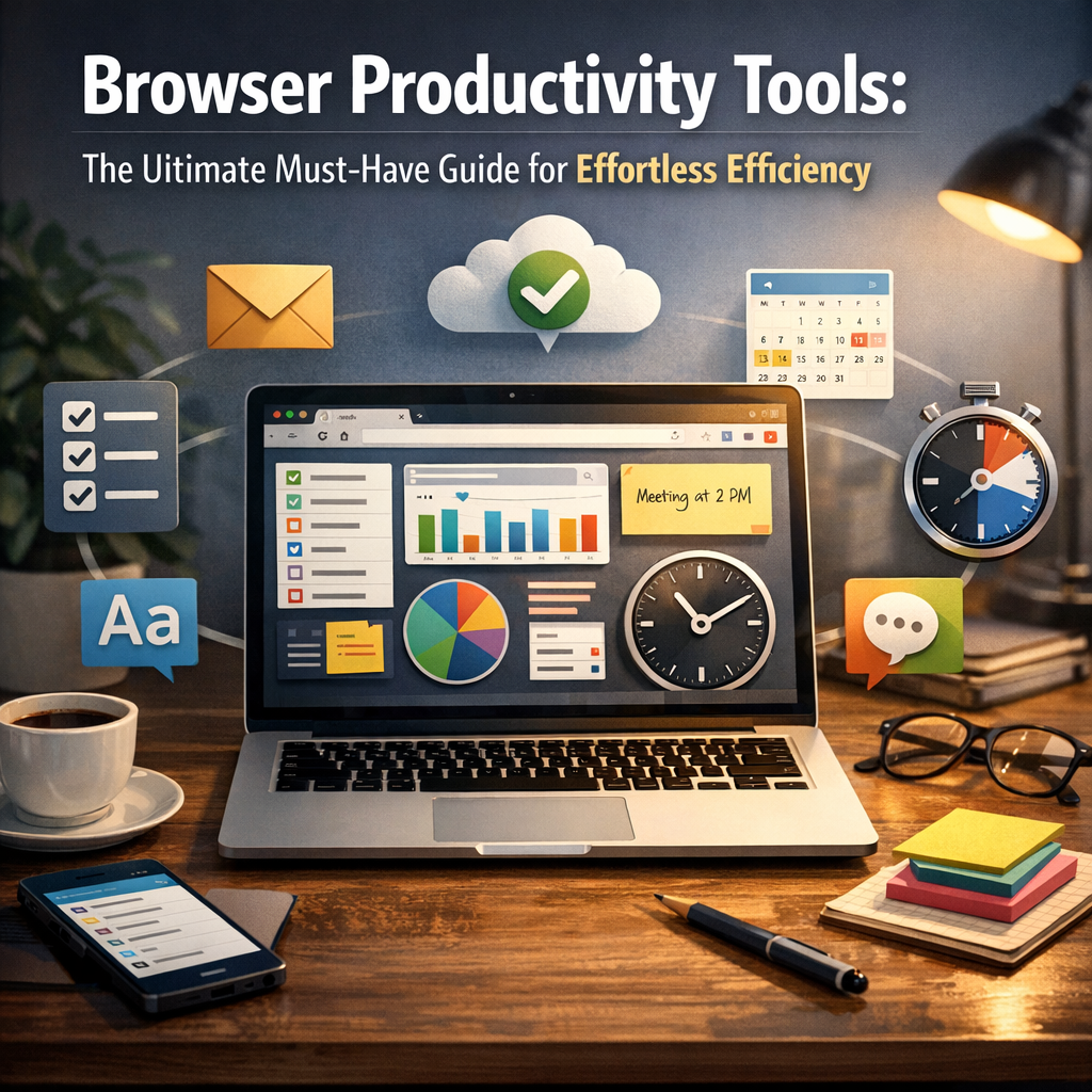 Illustration of Browser Productivity Tools: The Ultimate Must-Have Guide for Effortless Efficiency