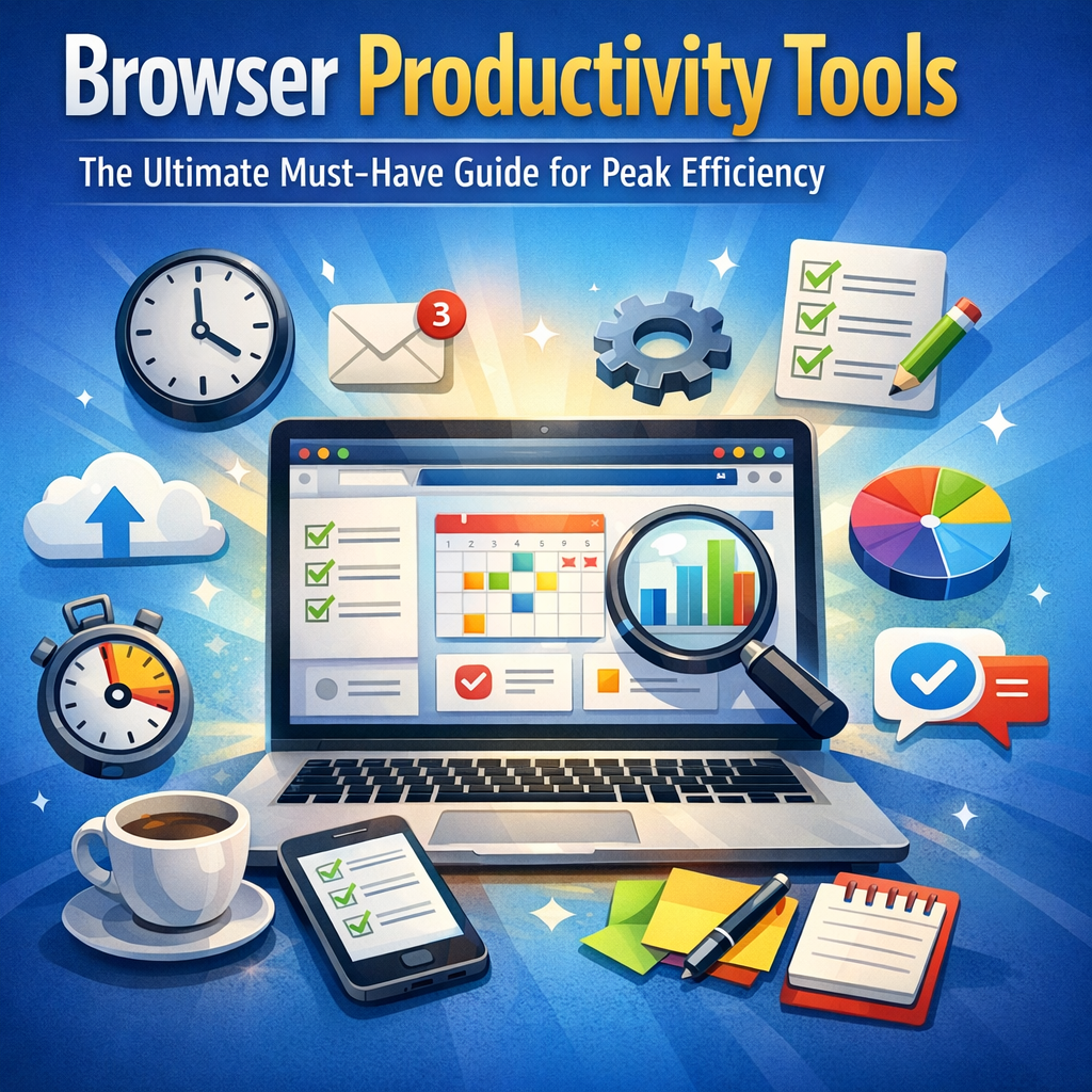 Illustration of Browser Productivity Tools: The Ultimate Must-Have Guide for Peak Efficiency