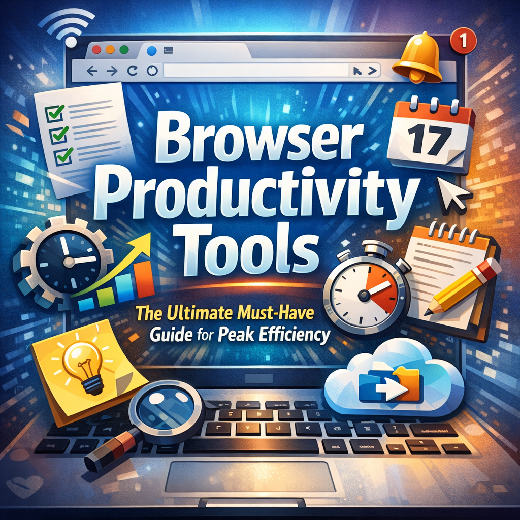 Illustration of Browser Productivity Tools: The Ultimate Must-Have Guide for Peak Efficiency