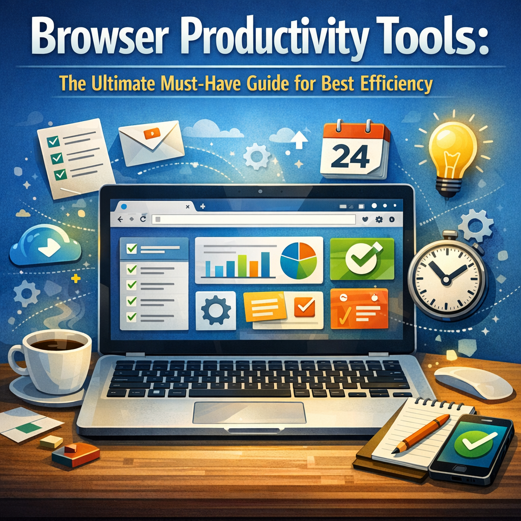 Illustration of Browser Productivity Tools: The Ultimate Must-Have Guide for Best Efficiency