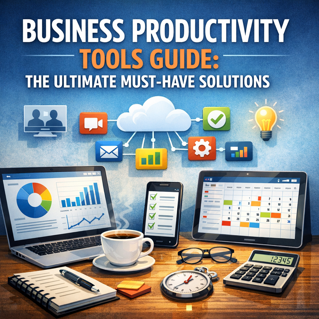 Illustration of Business Productivity Tools Guide: The Ultimate Must-Have Solutions