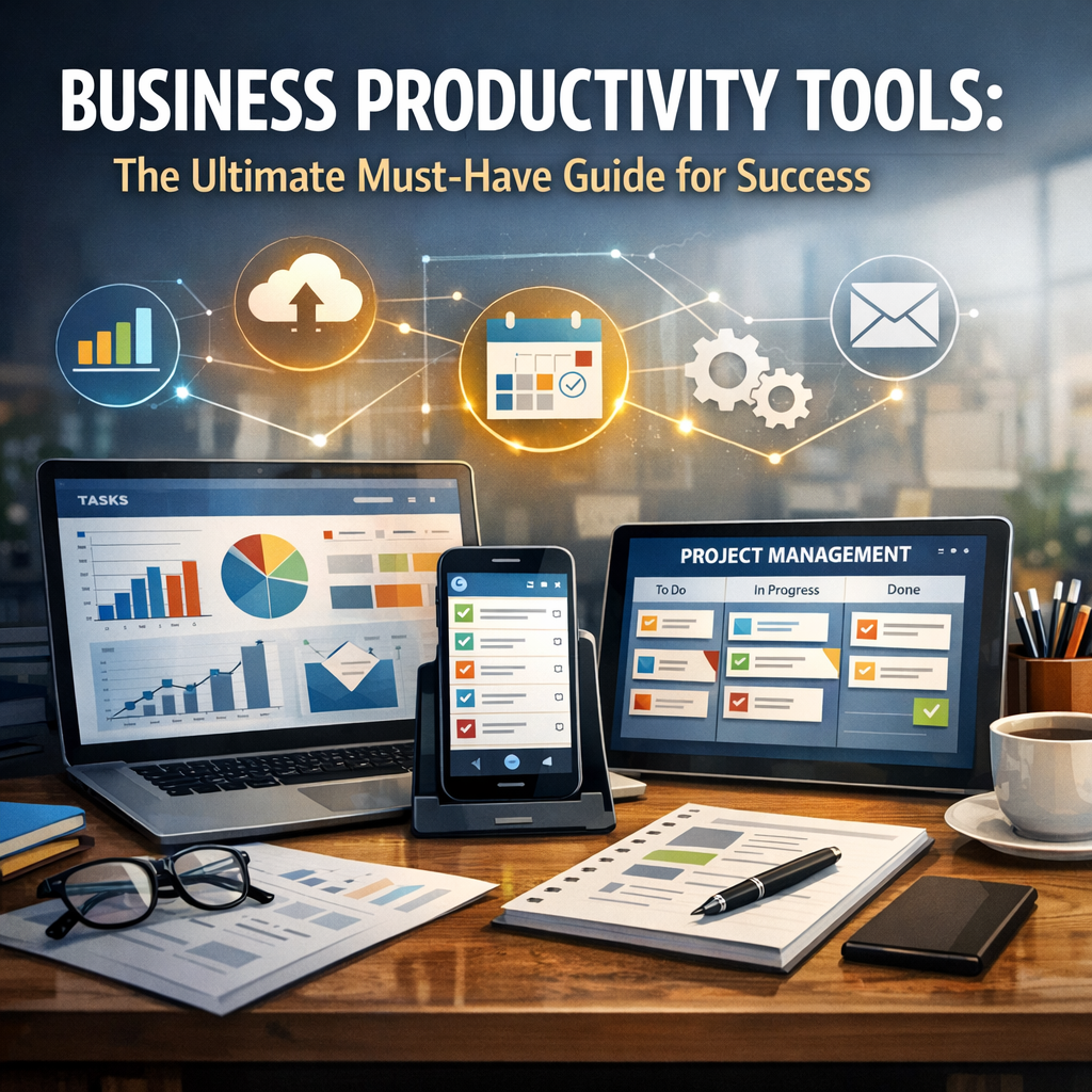 Illustration of Business Productivity Tools: The Ultimate Must-Have Guide for Success