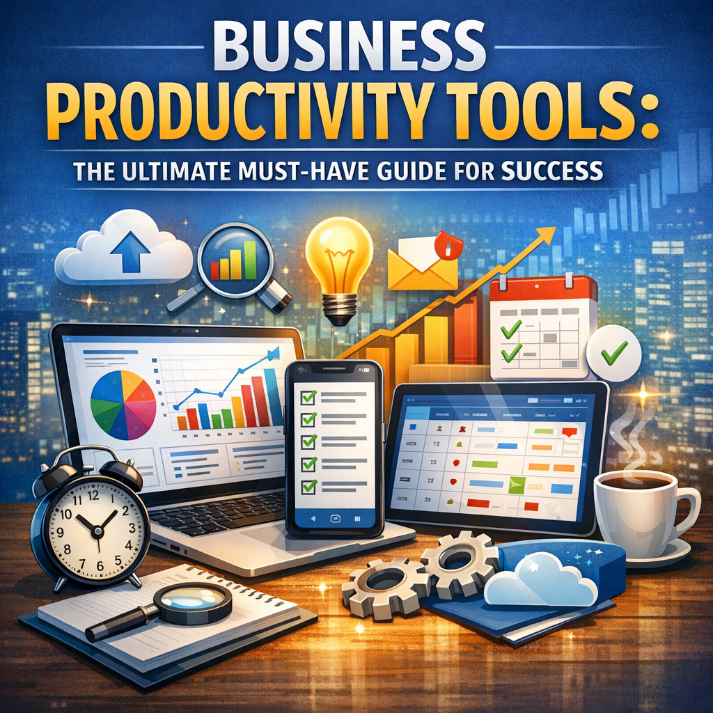 Illustration of Business Productivity Tools: The Ultimate Must-Have Guide for Success