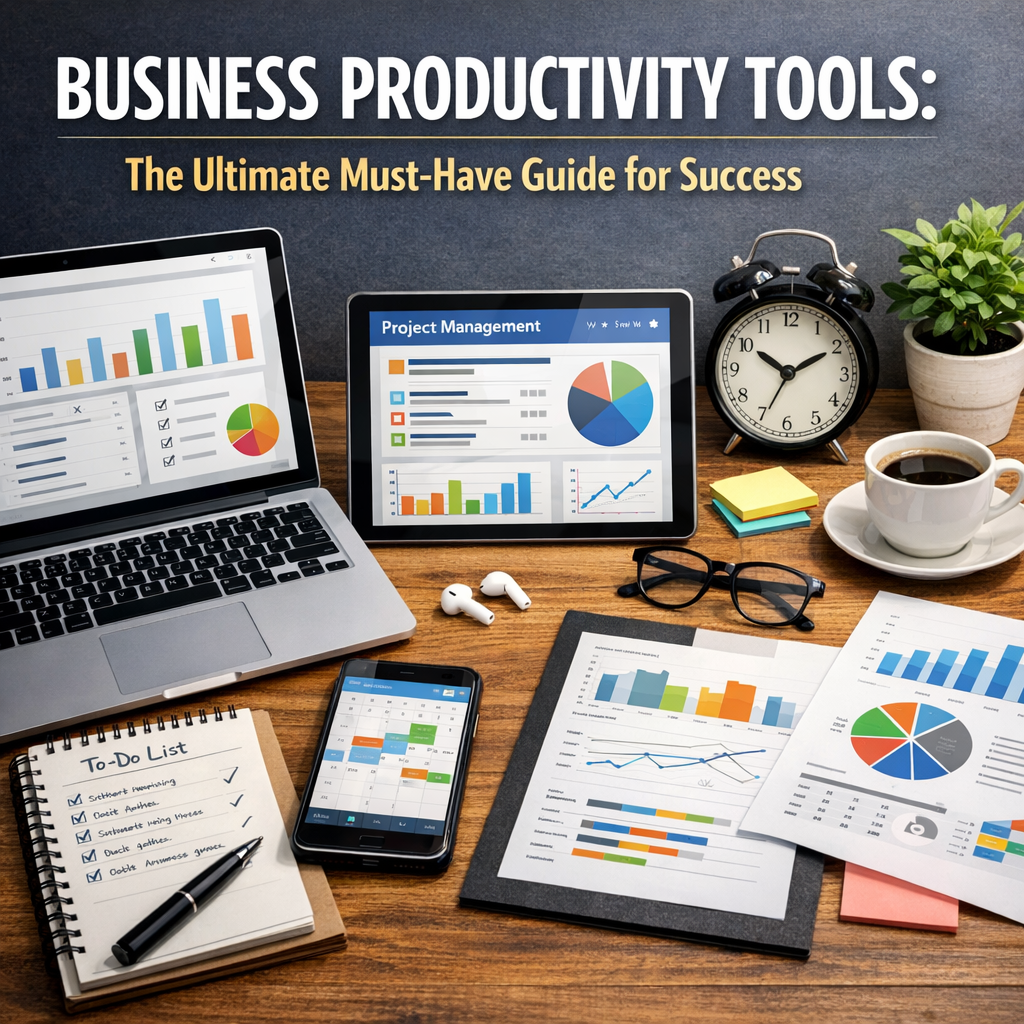 Illustration of Business Productivity Tools: The Ultimate Must-Have Guide for Success