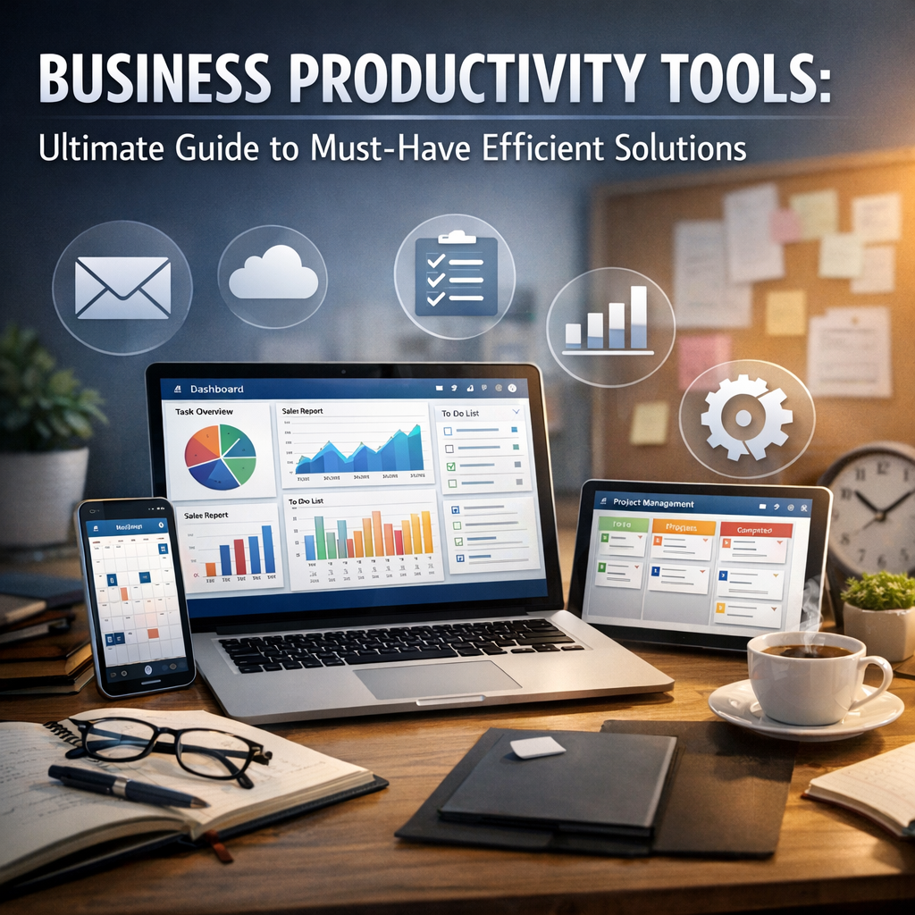 Illustration of Business Productivity Tools: Ultimate Guide to Must-Have Efficient Solutions