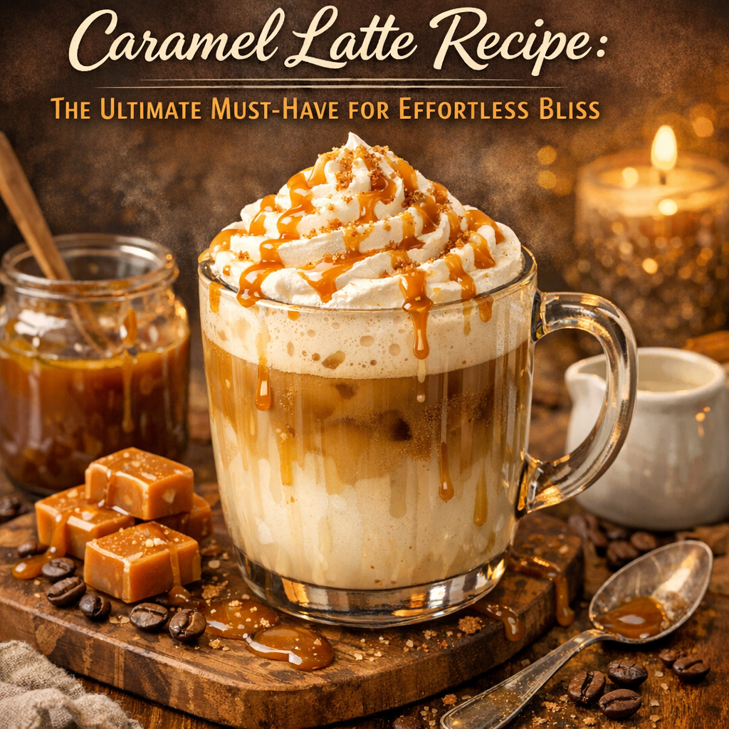 Illustration of Caramel Latte Recipe: The Ultimate Must-Have for Effortless Bliss