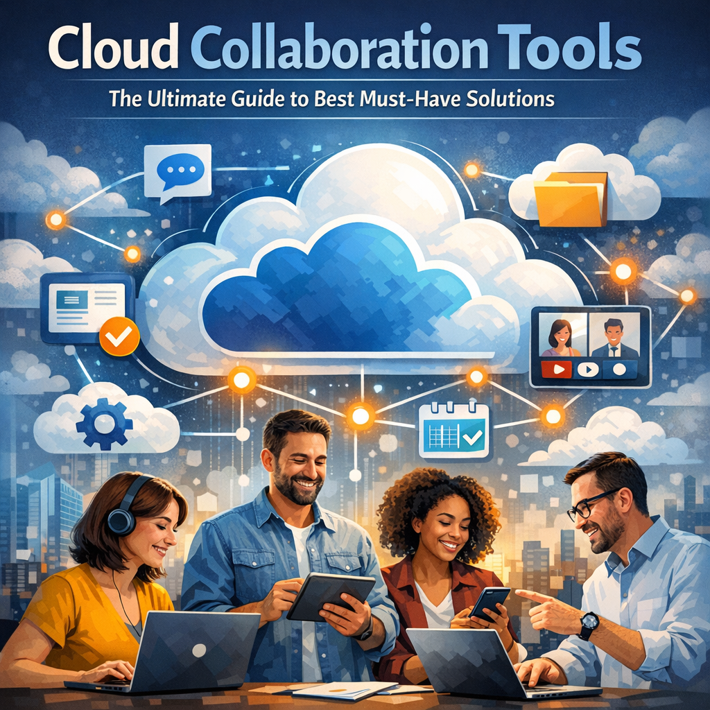 Illustration of Cloud Collaboration Tools: The Ultimate Guide to Best Must-Have Solutions