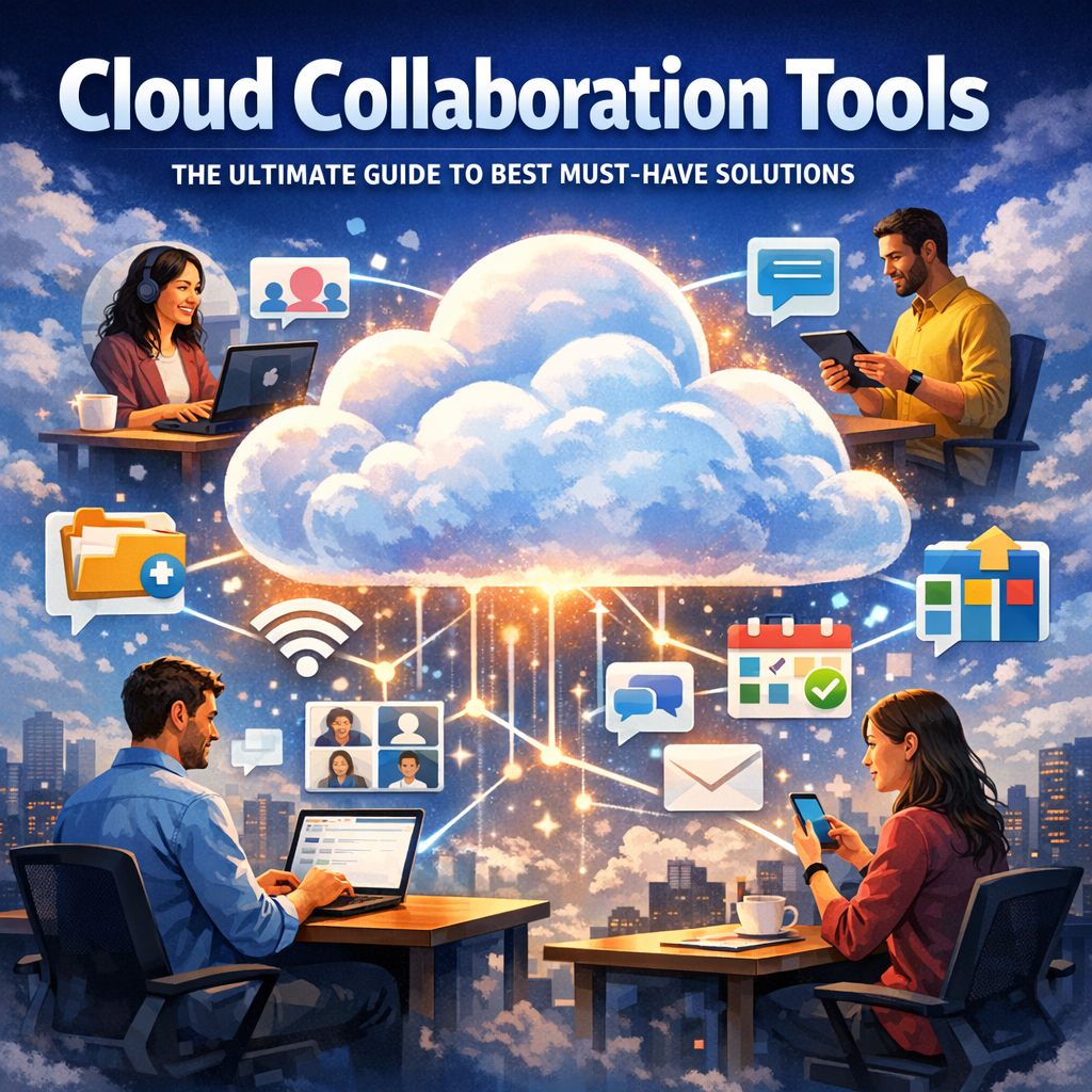 Illustration of Cloud Collaboration Tools: The Ultimate Guide to Best Must-Have Solutions
