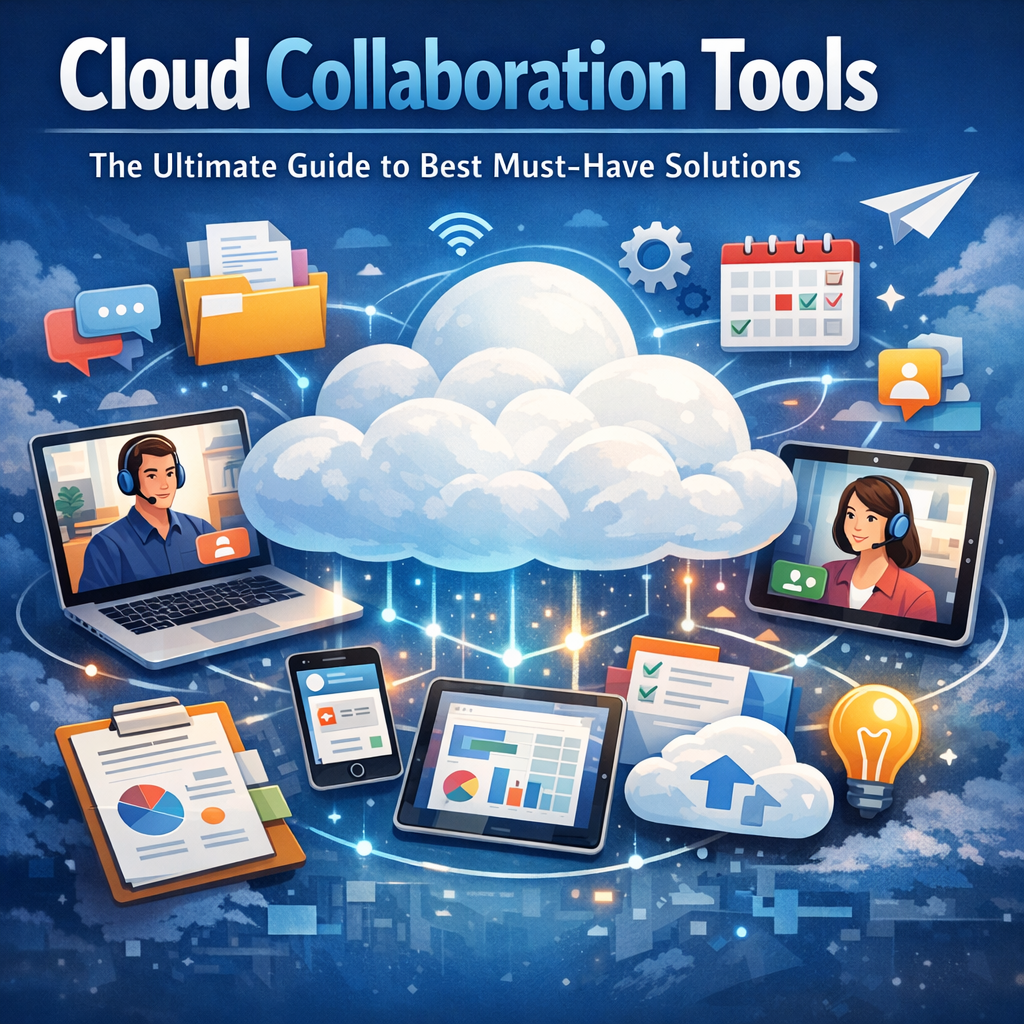 Illustration of Cloud Collaboration Tools: The Ultimate Guide to Best Must-Have Solutions