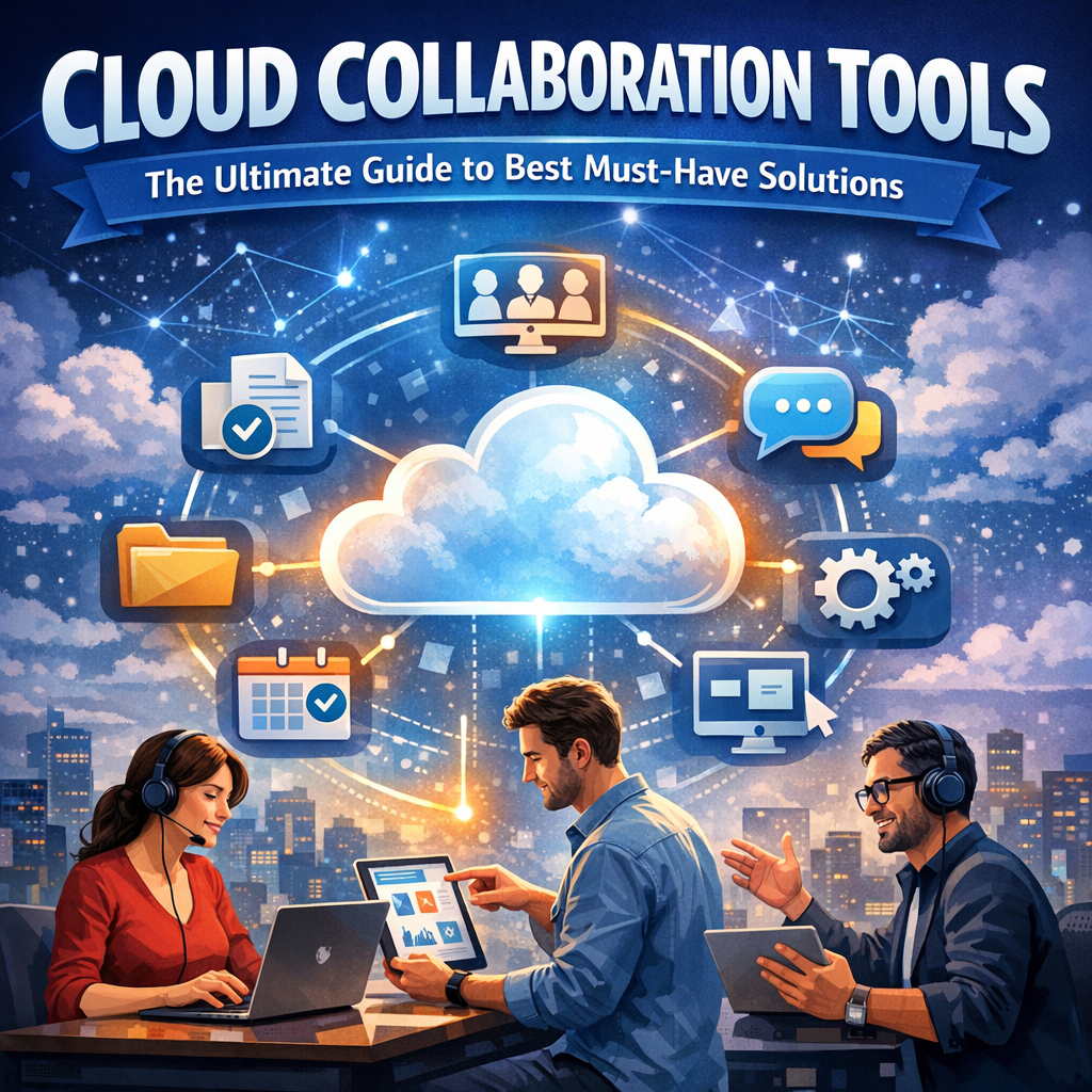 Illustration of Cloud Collaboration Tools: The Ultimate Guide to Best Must-Have Solutions