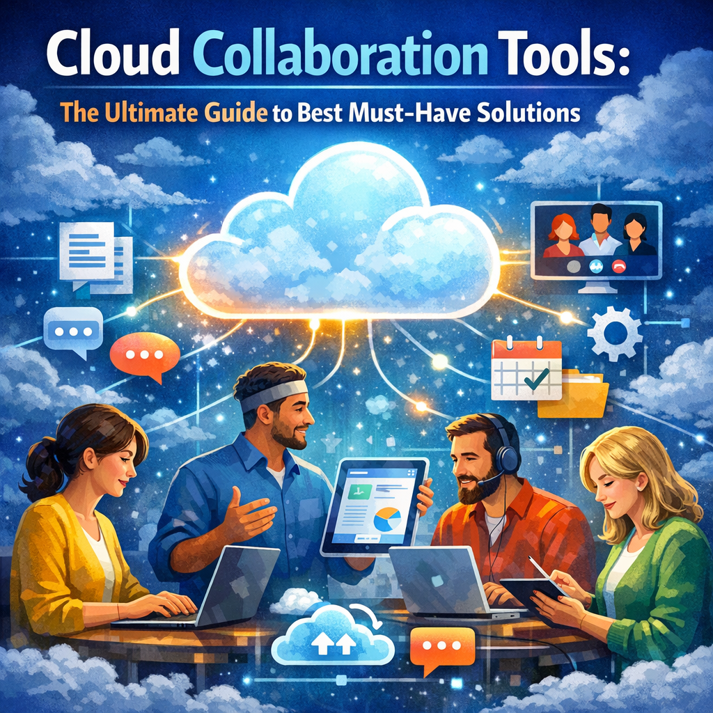 Illustration of Cloud Collaboration Tools: The Ultimate Guide to Best Must-Have Solutions