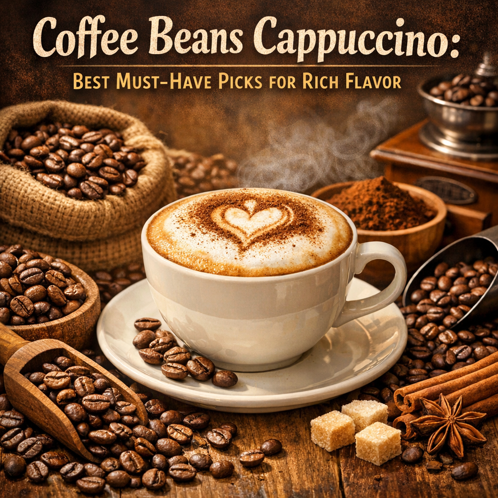 Illustration of Coffee Beans Cappuccino: Best Must-Have Picks for Rich Flavor