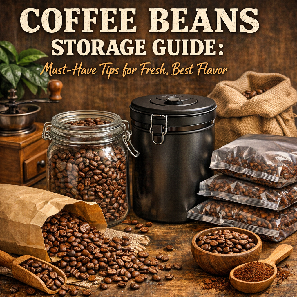 Illustration of Coffee Beans Storage Guide: Must-Have Tips for Fresh, Best Flavor