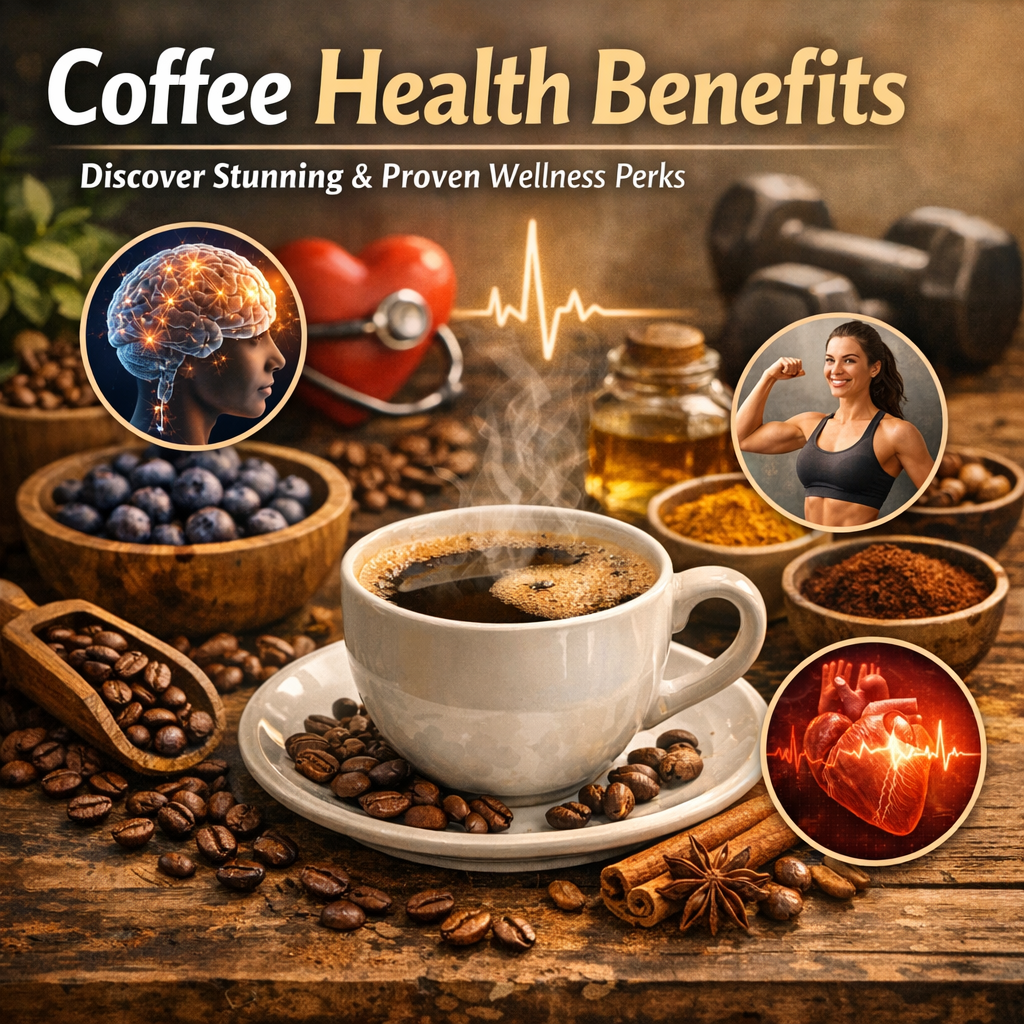 Illustration of Coffee Health Benefits: Discover Stunning and Proven Wellness Perks