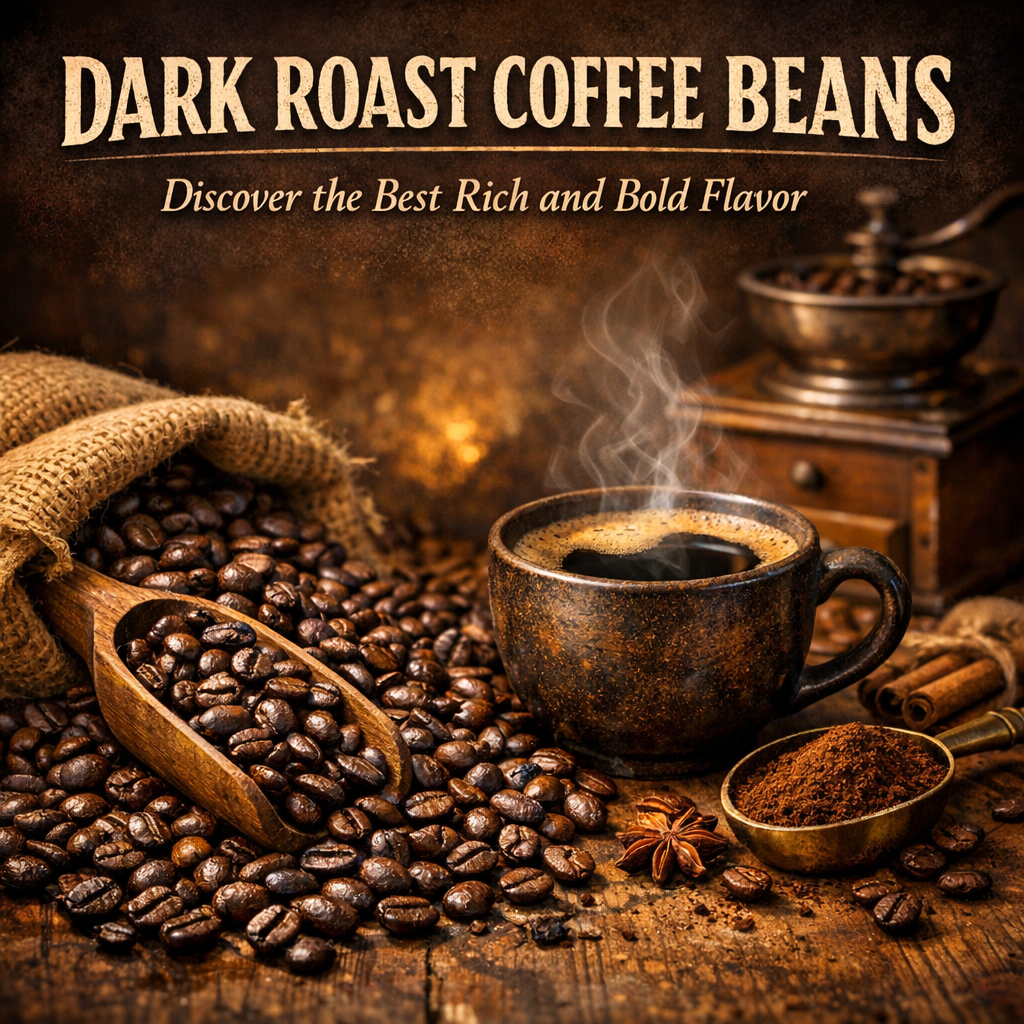 Illustration of Dark Roast Coffee Beans: Discover the Best Rich and Bold Flavor