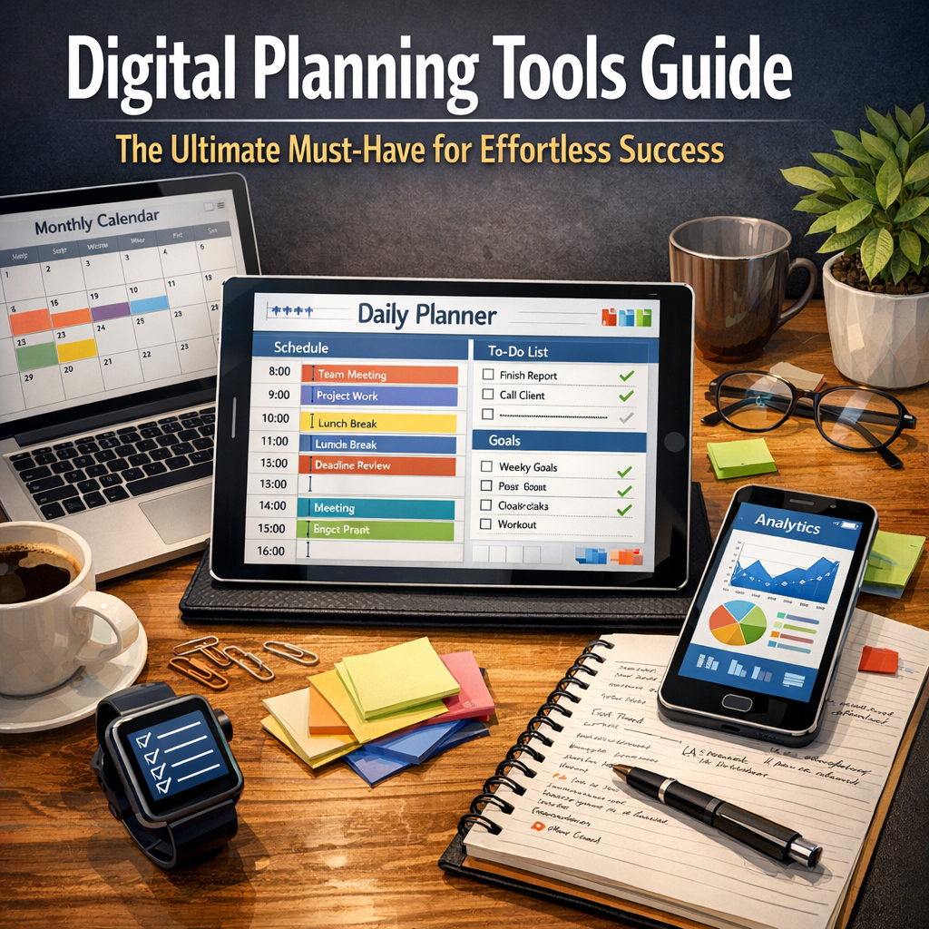 Illustration of Digital Planning Tools Guide: The Ultimate Must-Have for Effortless Success