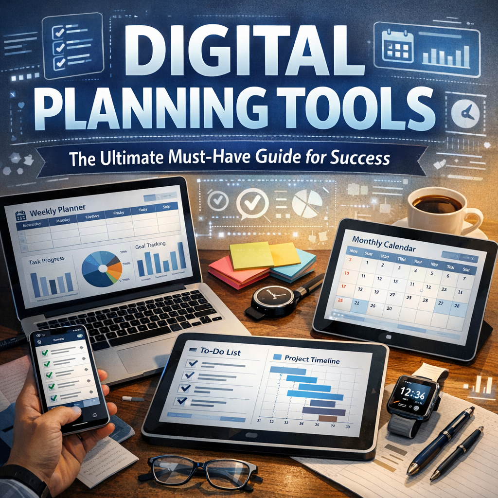 Illustration of Digital Planning Tools: The Ultimate Must-Have Guide for Success