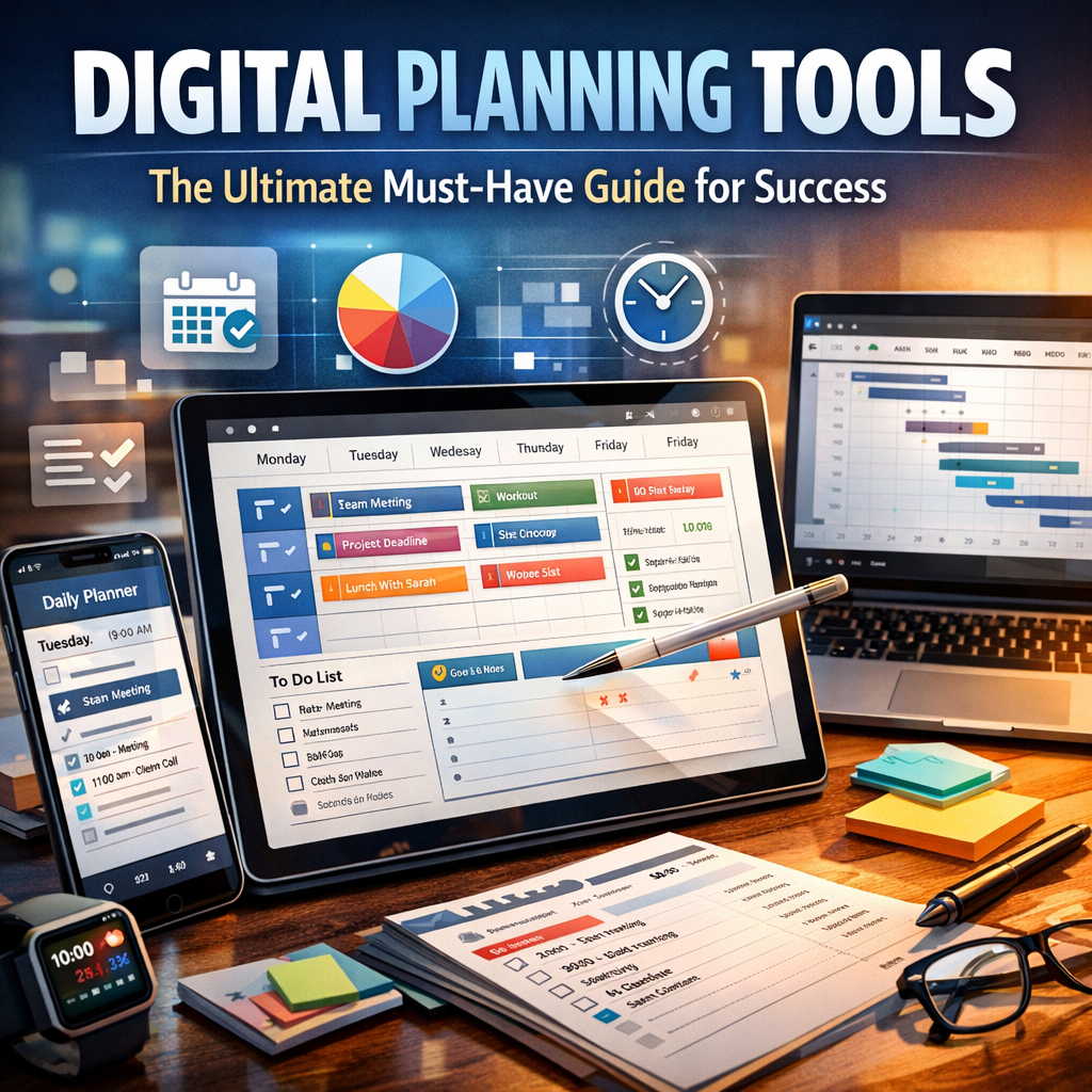 Illustration of Digital Planning Tools: The Ultimate Must-Have Guide for Success