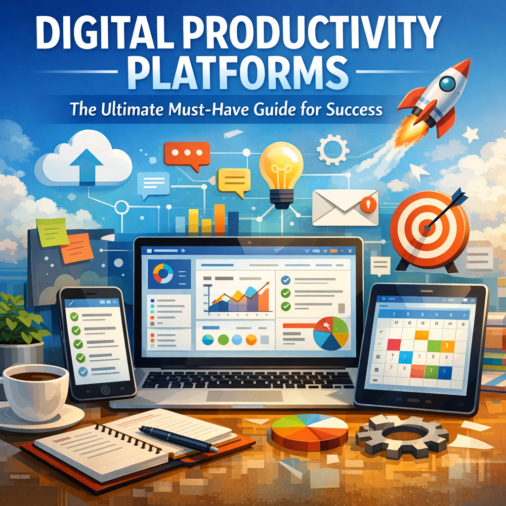 Illustration of Digital Productivity Platforms: The Ultimate Must-Have Guide for Success