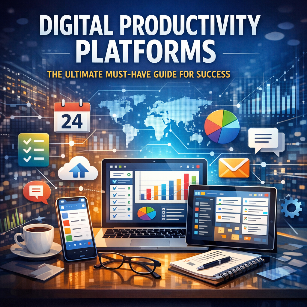Illustration of Digital Productivity Platforms: The Ultimate Must-Have Guide for Success