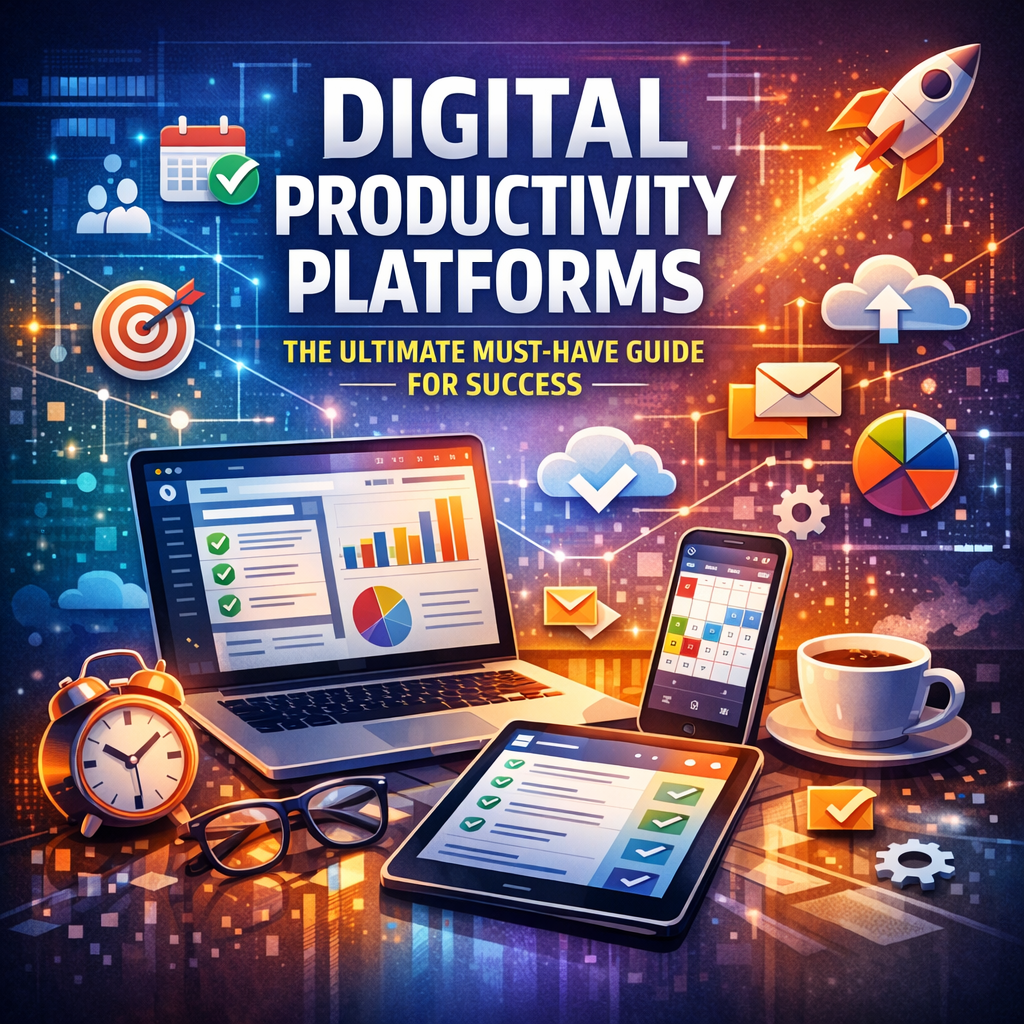 Illustration of Digital Productivity Platforms: The Ultimate Must-Have Guide for Success