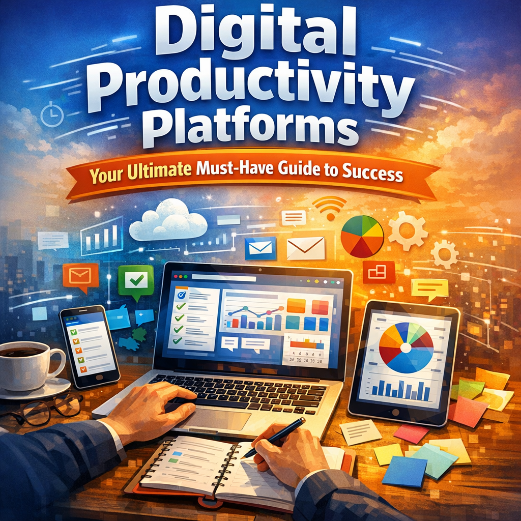 Illustration of Digital Productivity Platforms: Your Ultimate Must-Have Guide to Success