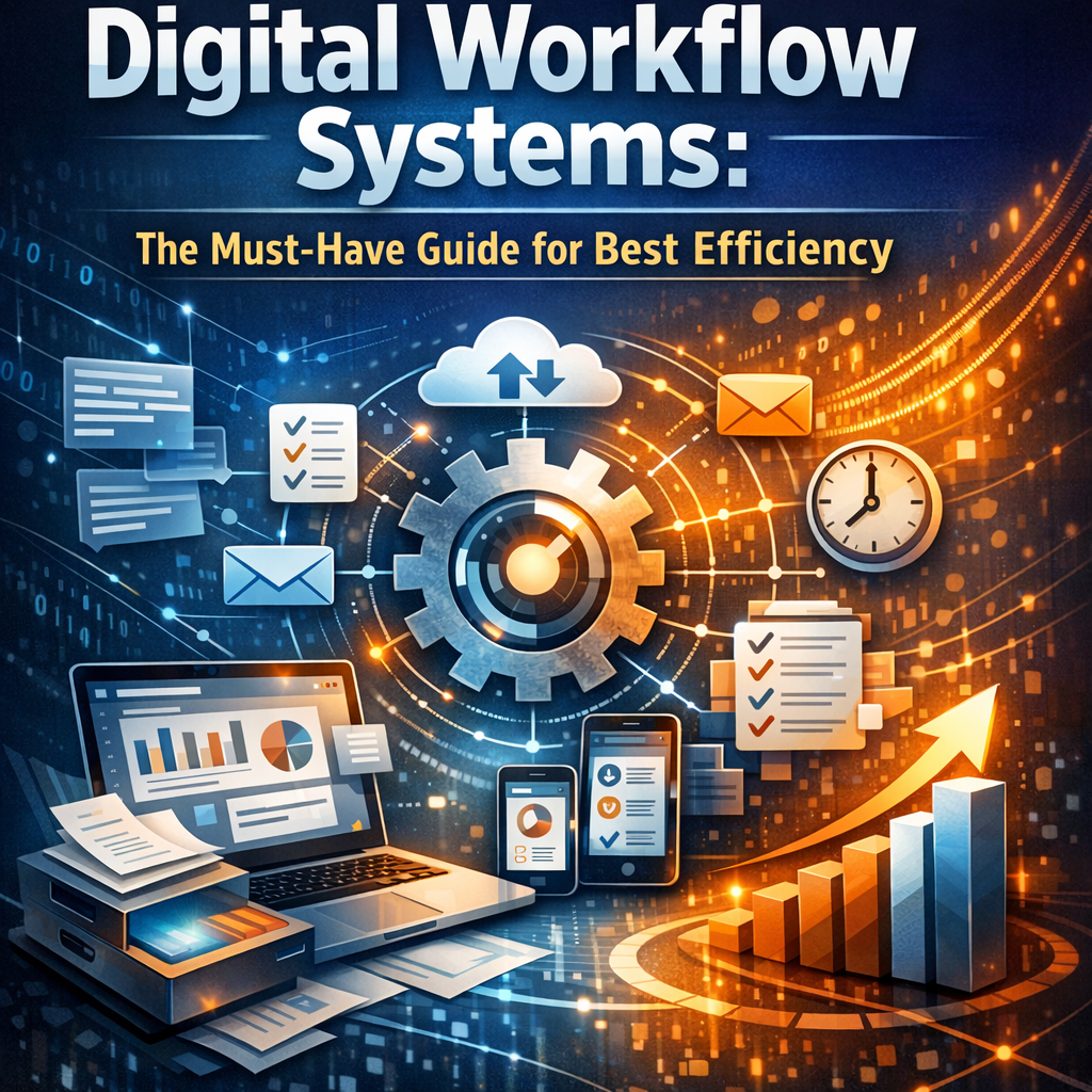 Illustration of Digital Workflow Systems: The Must-Have Guide for Best Efficiency