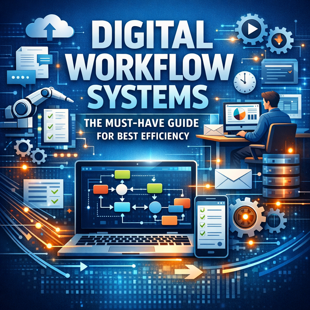 Illustration of Digital Workflow Systems: The Must-Have Guide for Best Efficiency