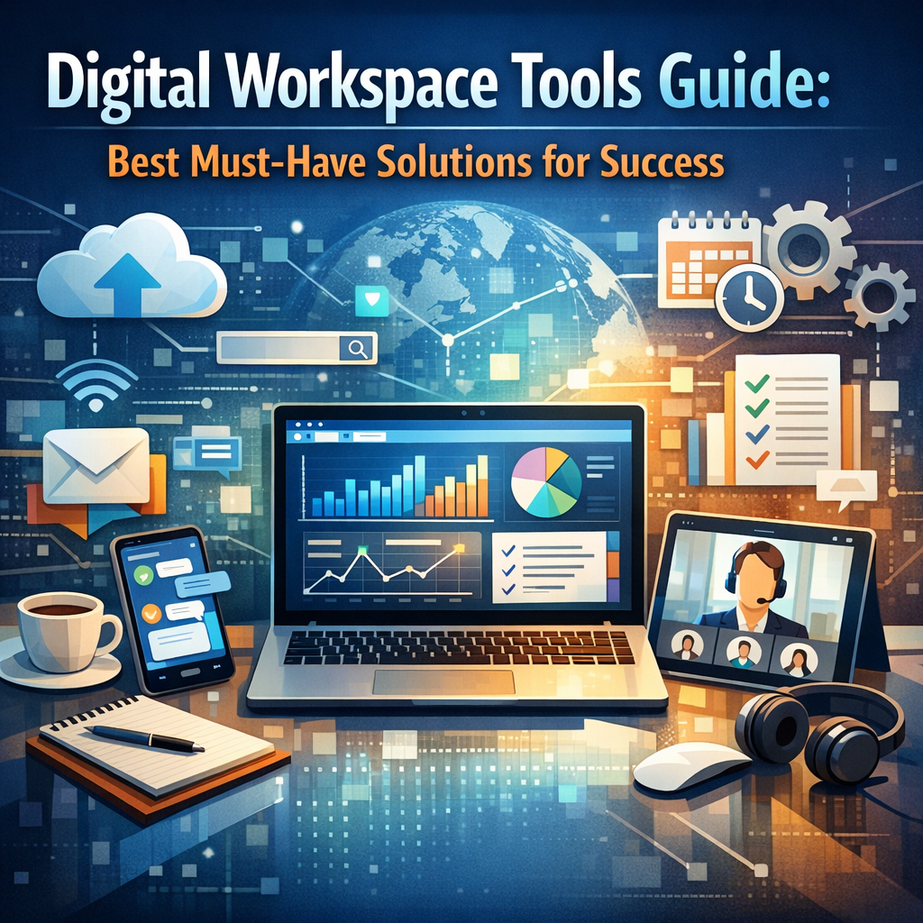 Illustration of Digital Workspace Tools Guide: Best Must-Have Solutions for Success