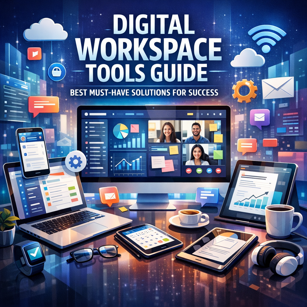 Illustration of Digital Workspace Tools Guide: Best Must-Have Solutions for Success