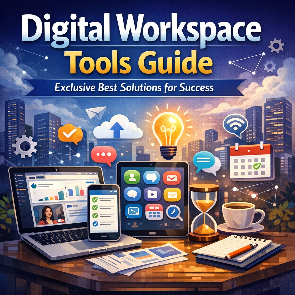 Illustration of Digital Workspace Tools Guide: Exclusive Best Solutions for Success