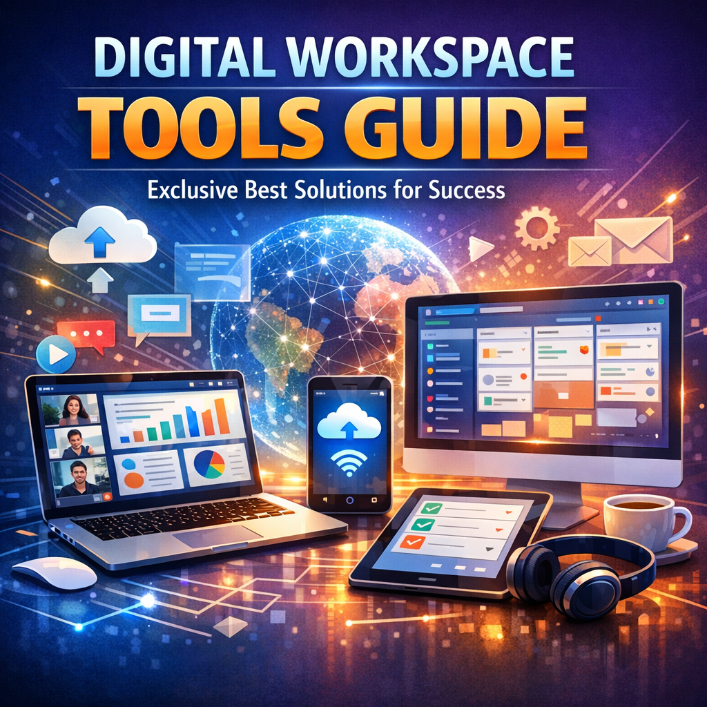 Illustration of Digital Workspace Tools Guide: Exclusive Best Solutions for Success