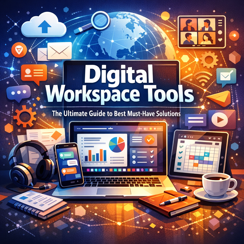 Illustration of Digital Workspace Tools: The Ultimate Guide to Best Must-Have Solutions