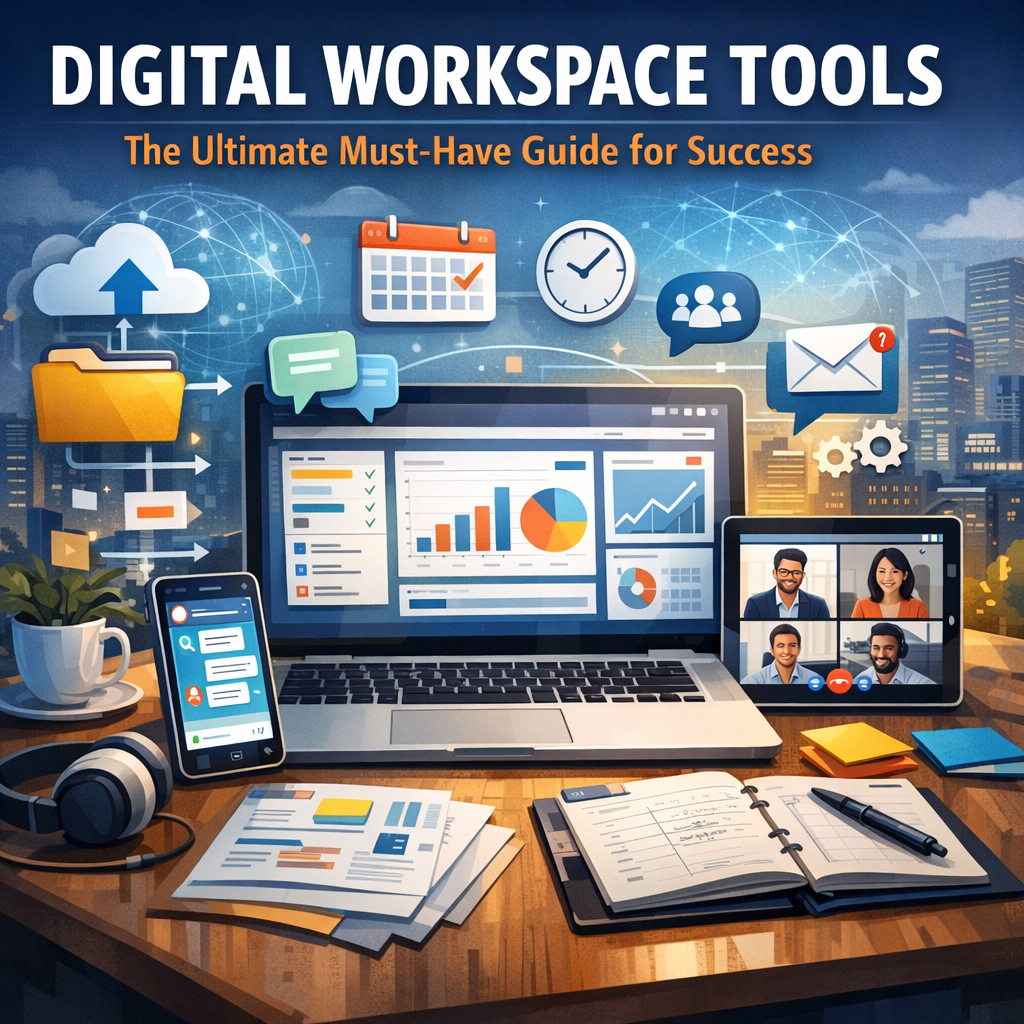 Illustration of Digital Workspace Tools: The Ultimate Must-Have Guide for Success