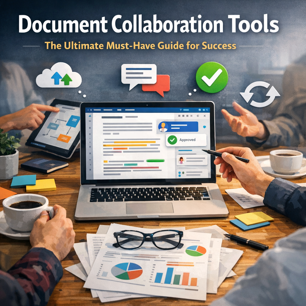 Illustration of Document Collaboration Tools: The Ultimate Must-Have Guide for Success