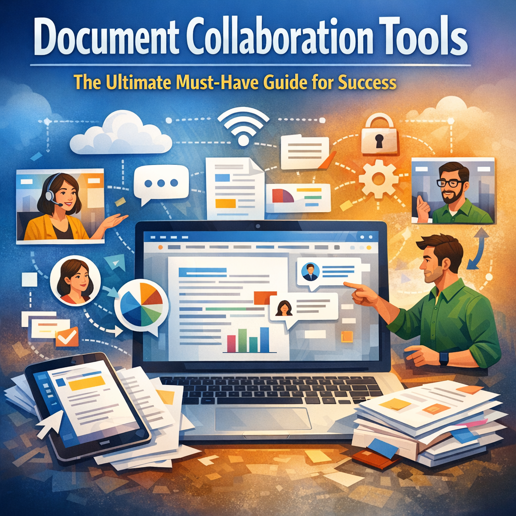Illustration of Document Collaboration Tools: The Ultimate Must-Have Guide for Success