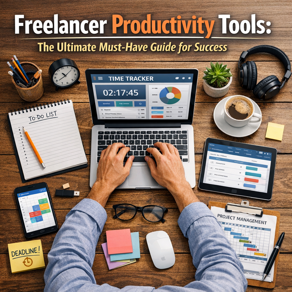 Illustration of Freelancer Productivity Tools: The Ultimate Must-Have Guide for Success