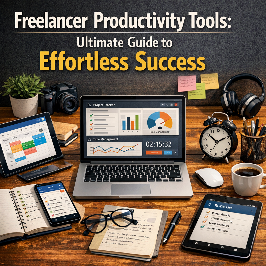 Illustration of Freelancer Productivity Tools: Ultimate Guide to Effortless Success