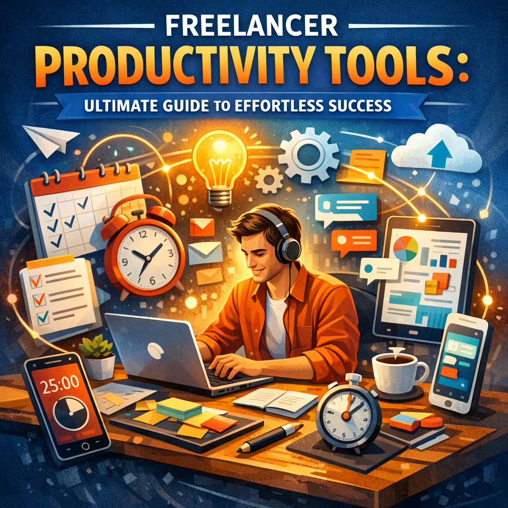 Illustration of Freelancer Productivity Tools: Ultimate Guide to Effortless Success
