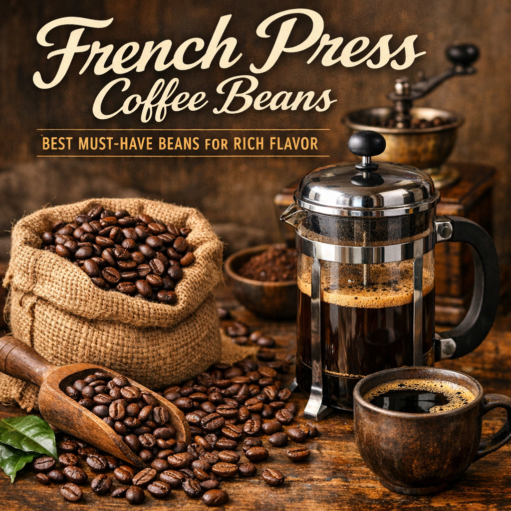Illustration of French Press Coffee Beans: Best Must-Have Beans for Rich Flavor
