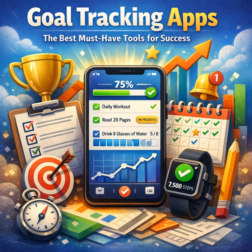 Illustration of Goal Tracking Apps: The Best Must-Have Tools for Success