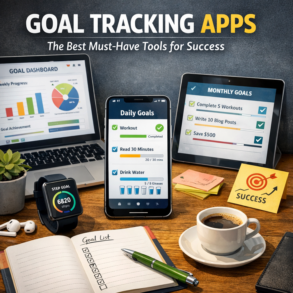 Illustration of Goal Tracking Apps: The Best Must-Have Tools for Success