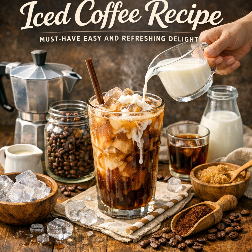 Illustration of Iced Coffee Recipe: Must-Have Easy and Refreshing Delight