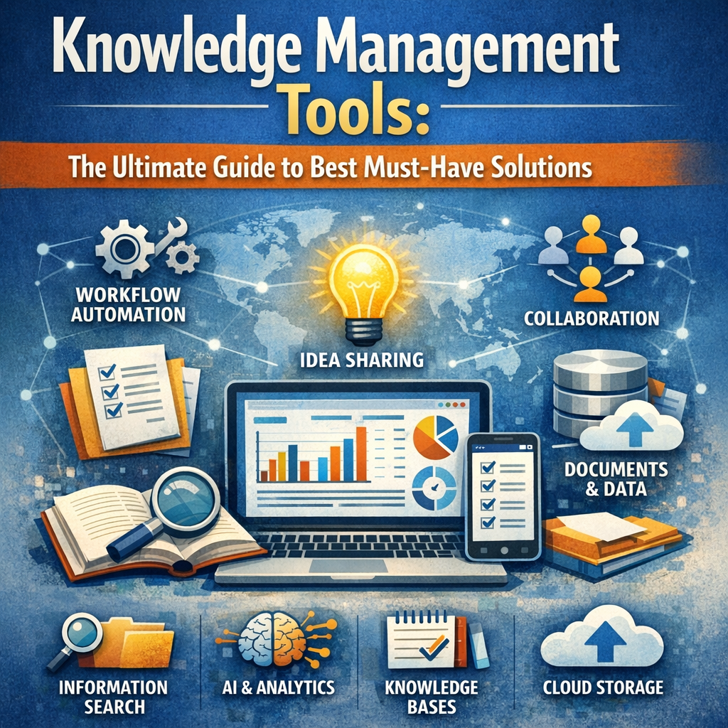 Illustration of Knowledge Management Tools: The Ultimate Guide to Best Must-Have Solutions