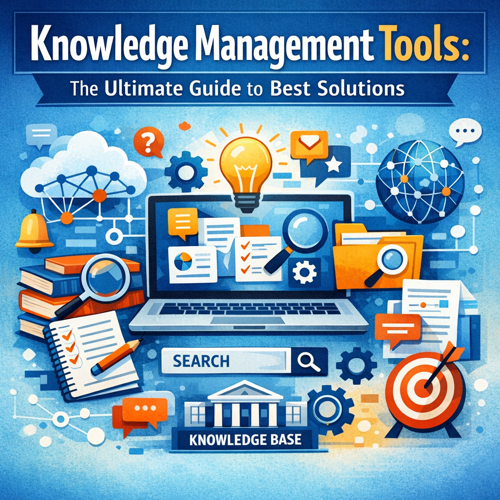 Illustration of Knowledge Management Tools: The Ultimate Guide to Best Solutions