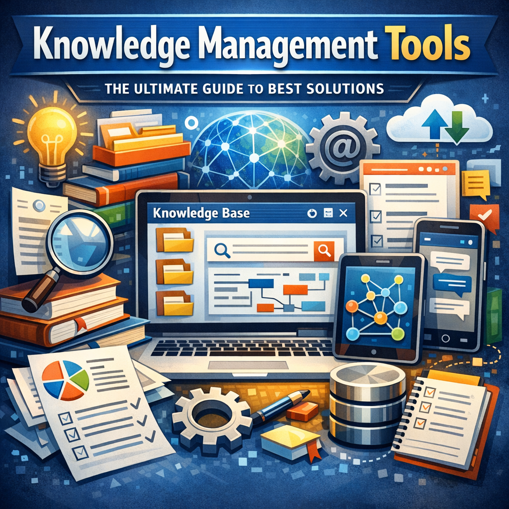 Illustration of Knowledge Management Tools: The Ultimate Guide to Best Solutions