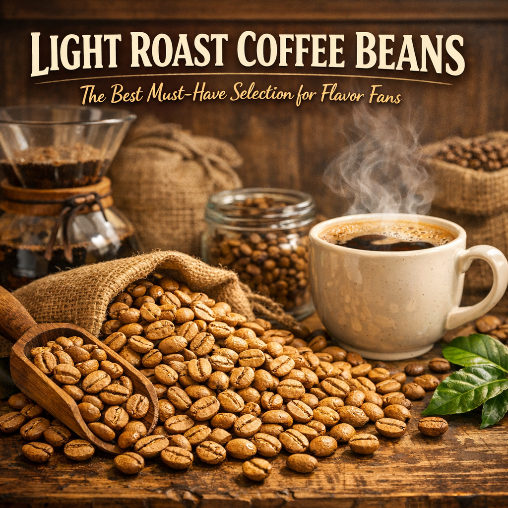 Illustration of Light Roast Coffee Beans: The Best Must-Have Selection for Flavor Fans